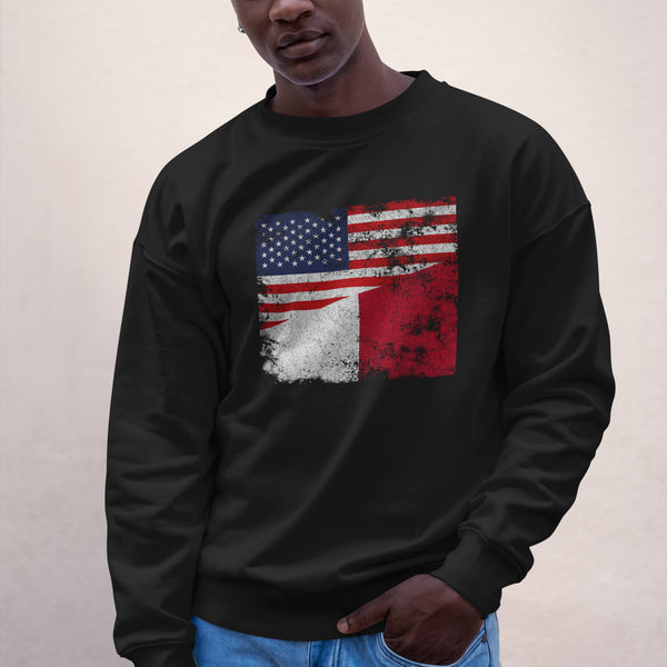 Malta USA Flag Sweatshirt
