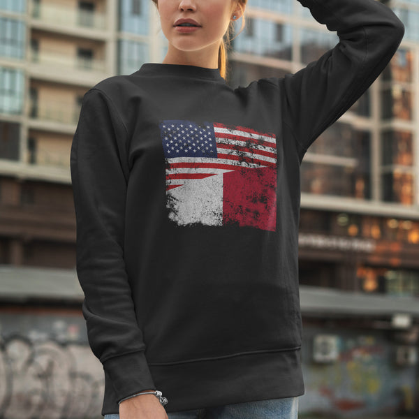 Malta USA Flag Sweatshirt