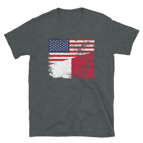 Malta USA Flag T-Shirt