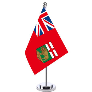 Manitoba Desk Flag - Small Office Table Flag