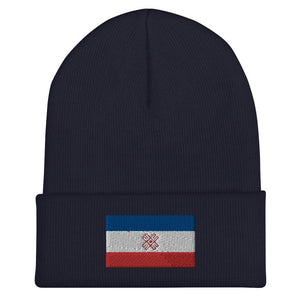 Mari El Flag Beanie - Embroidered Winter Hat