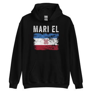 Mari El Flag Distressed - Mari Flag Hoodie