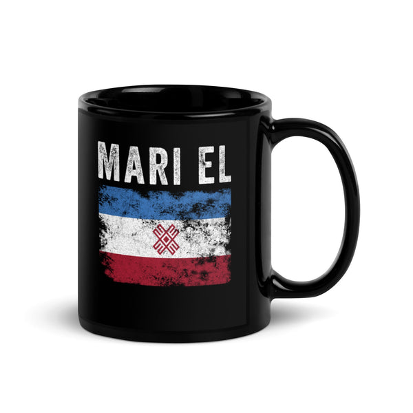 Mari El Flag Distressed - Mari Flag Mug