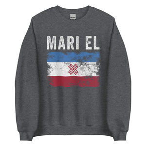 Mari El Flag Distressed - Mari Flag Sweatshirt