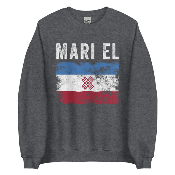 Mari El Flag Distressed - Mari Flag Sweatshirt