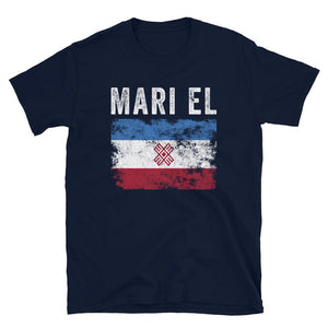 Mari El Flag Distressed - Mari Flag T-Shirt