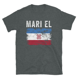 Mari El Flag Distressed - Mari Flag T-Shirt