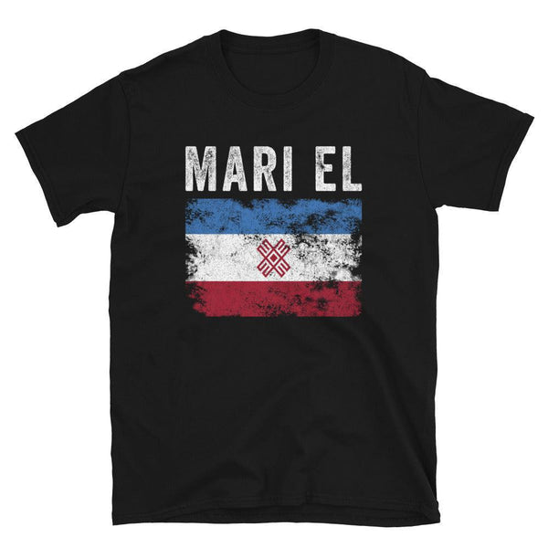 Mari El Flag Distressed - Mari Flag T-Shirt