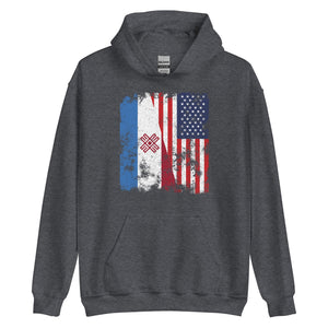 Mari El USA Flag - Half American Hoodie