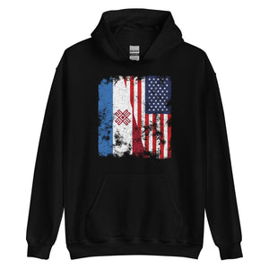 Mari El USA Flag - Half American Hoodie