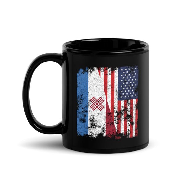 Mari El USA Flag - Half American Mug