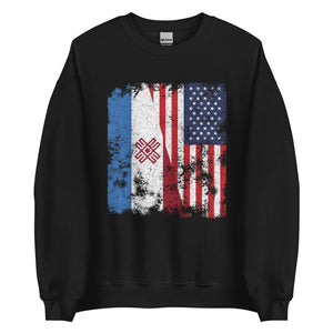 Mari El USA Flag - Half American Sweatshirt