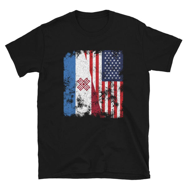 Mari El USA Flag - Half American T-Shirt