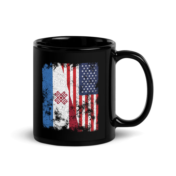 Mari El USA Flag - Half American Mug