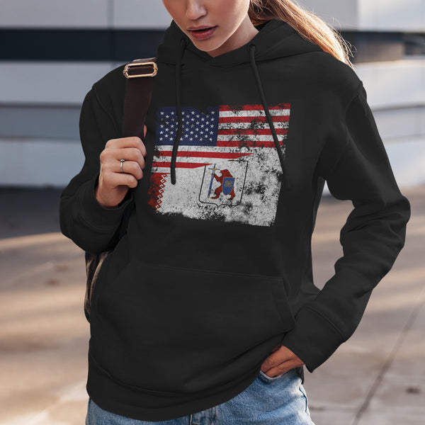 Mari El USA Flag Hoodie