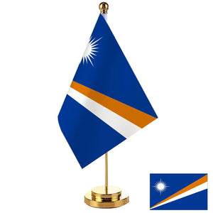 Marshall Islands Desk Flag - Small Office Table Flag