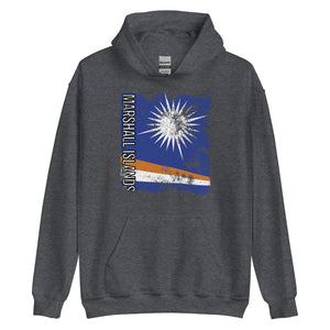 Marshall Islands Flag - Distressed Flag Hoodie