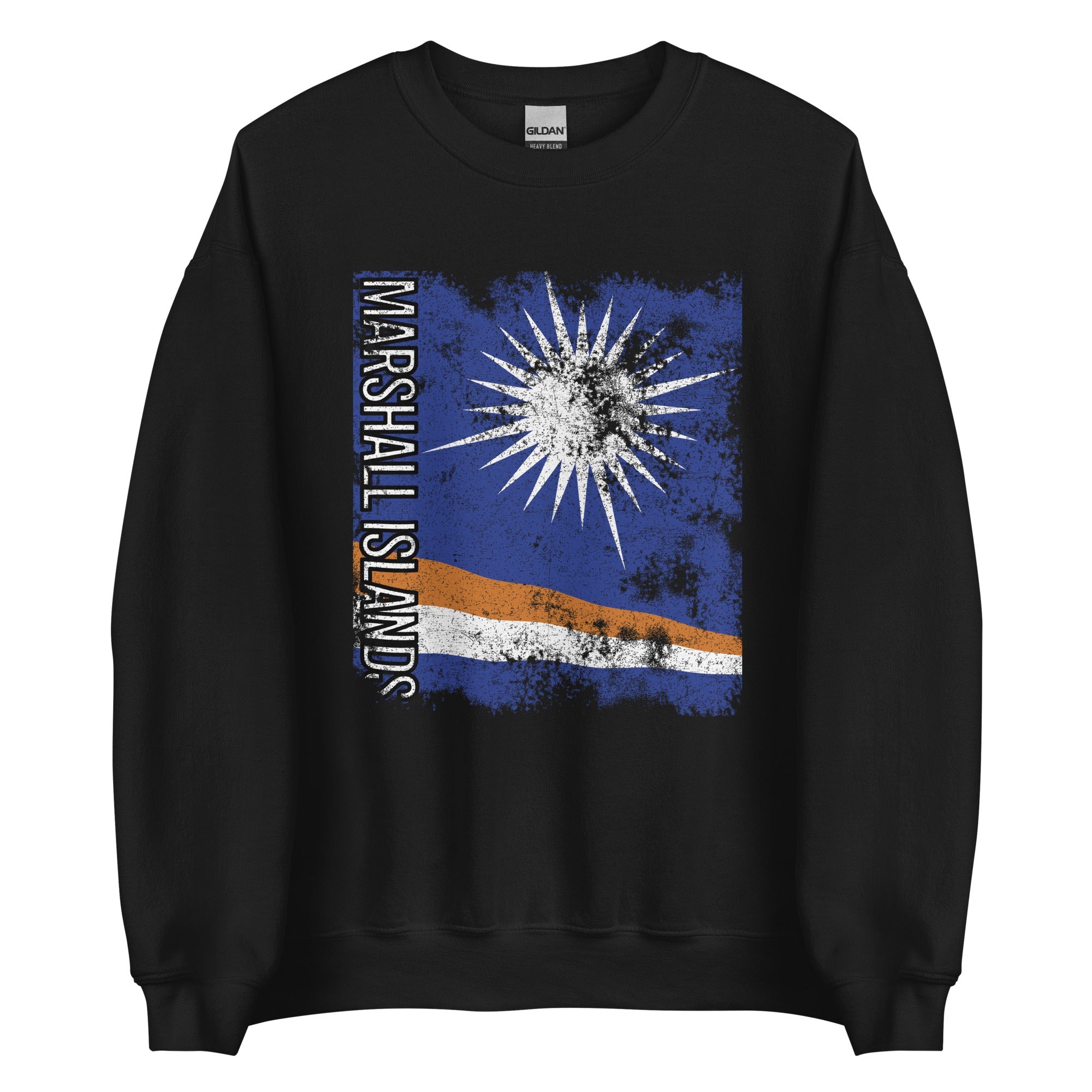 Marshall Islands Flag - Distressed Flag Sweatshirt