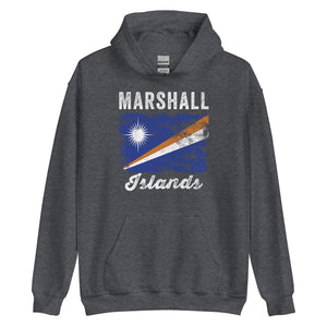 Marshall Islands Flag Distressed Hoodie