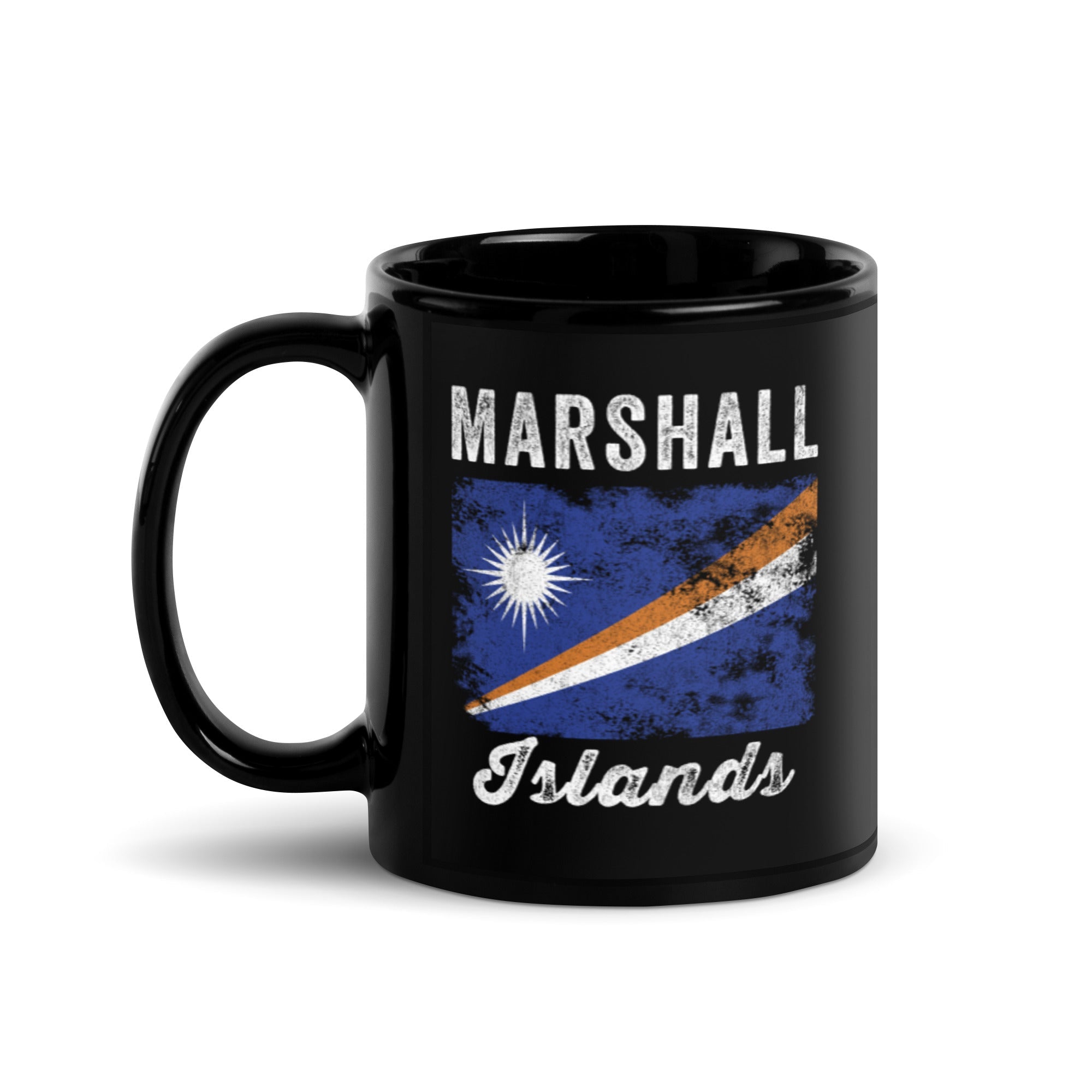 Marshall Islands Flag Distressed Mug