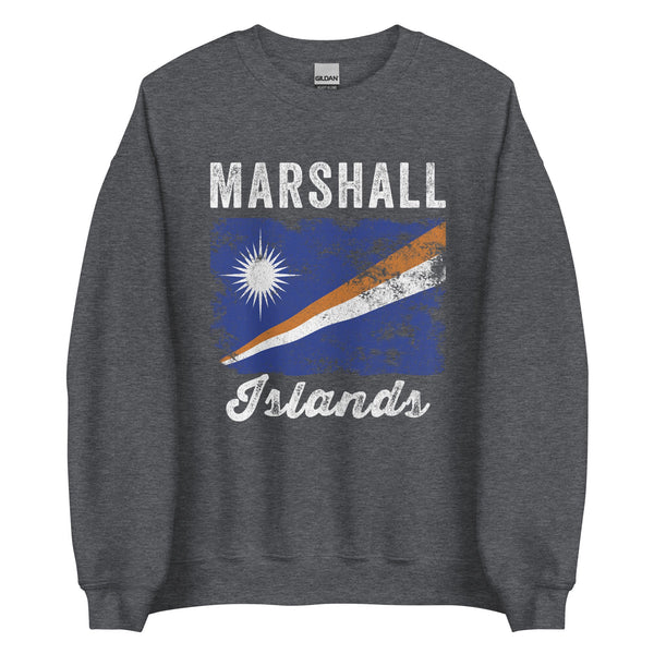 Marshall Islands Flag Distressed Sweatshirt