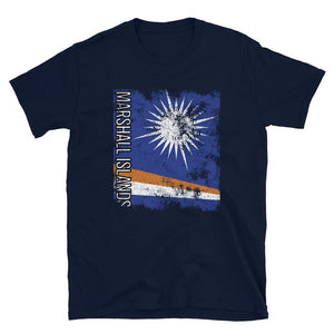 Marshall Islands Flag Distressed T-Shirt