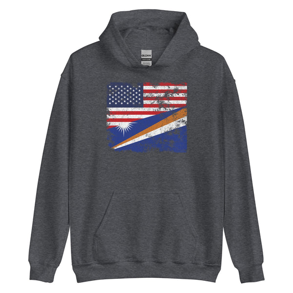 Marshall Islands USA Flag Hoodie