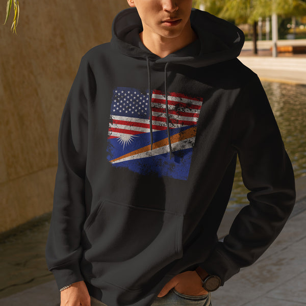 Marshall Islands USA Flag Hoodie