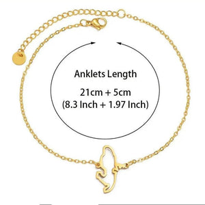 Martinique Map Bracelet