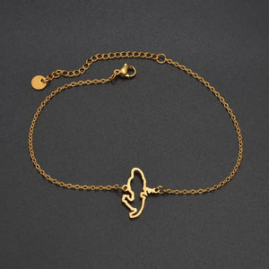 Martinique Map Bracelet