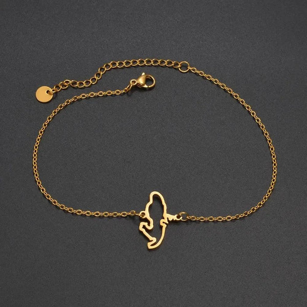 Martinique Map Bracelet
