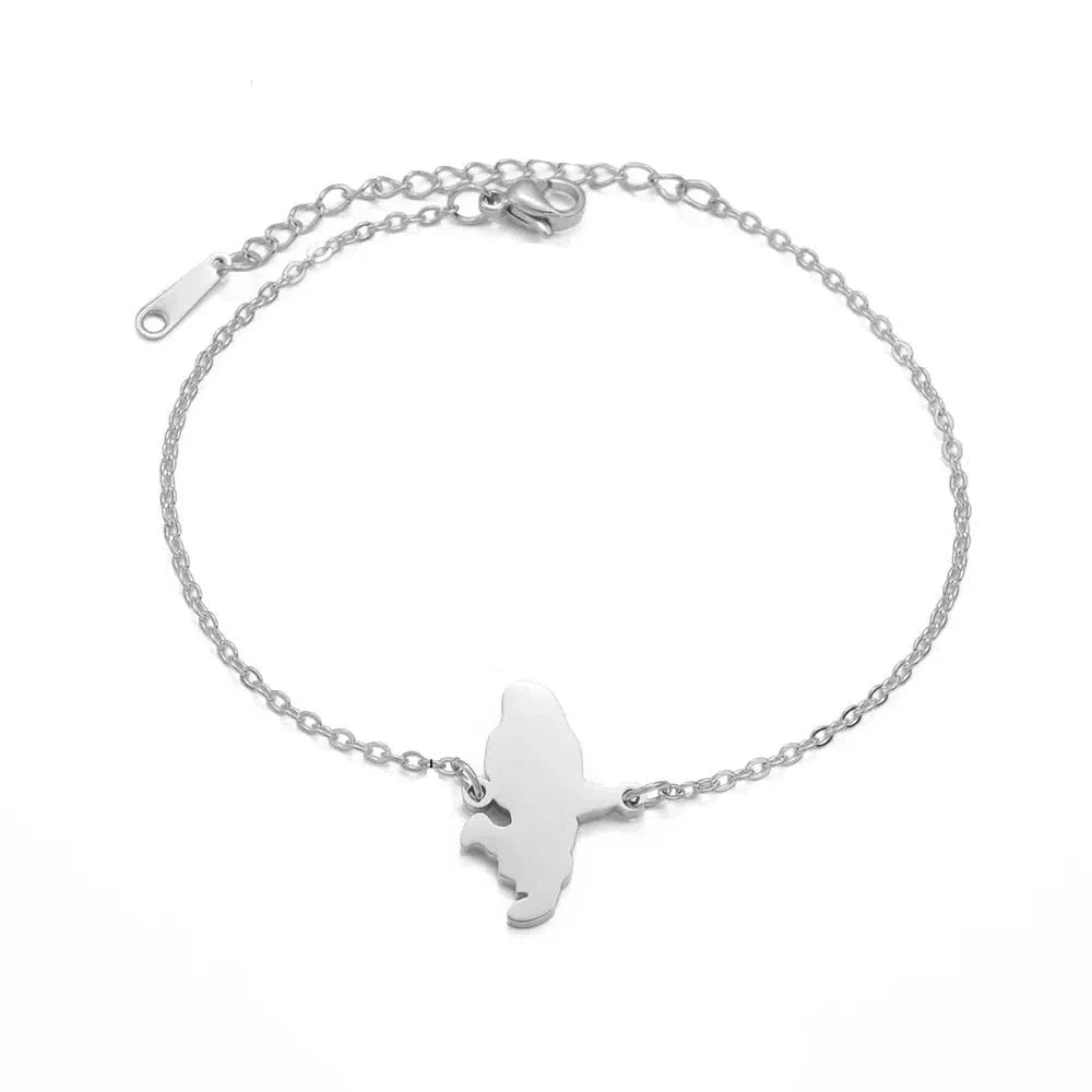 Martinique Map Bracelet