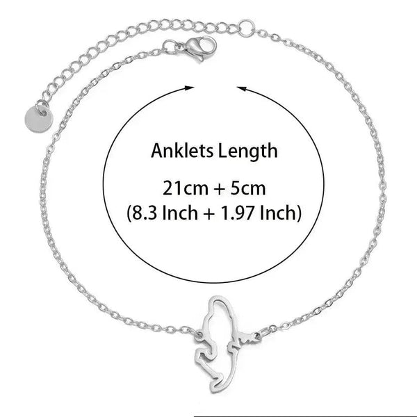 Martinique Map Bracelet