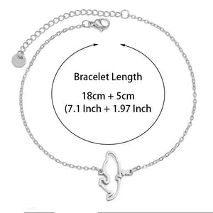 Martinique Map Bracelet