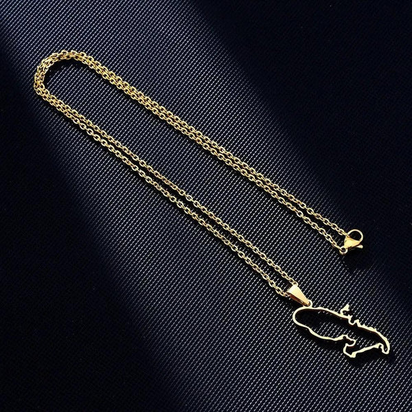 Martinique Map Necklace Collection