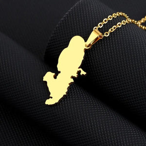 Martinique Map Necklace Collection