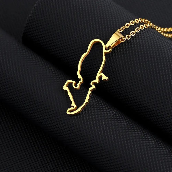 Martinique Map Necklace Collection