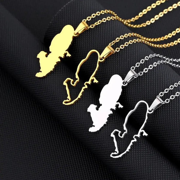 Martinique Map Necklace Collection