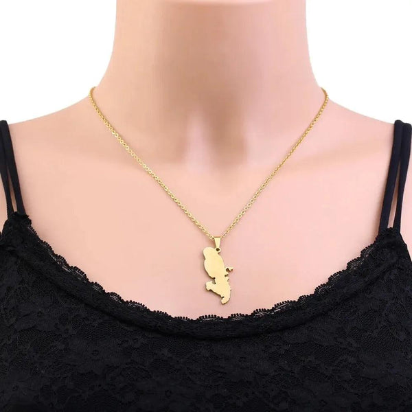 Martinique Map Necklace Collection