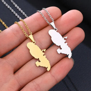 Martinique Map Necklace Collection