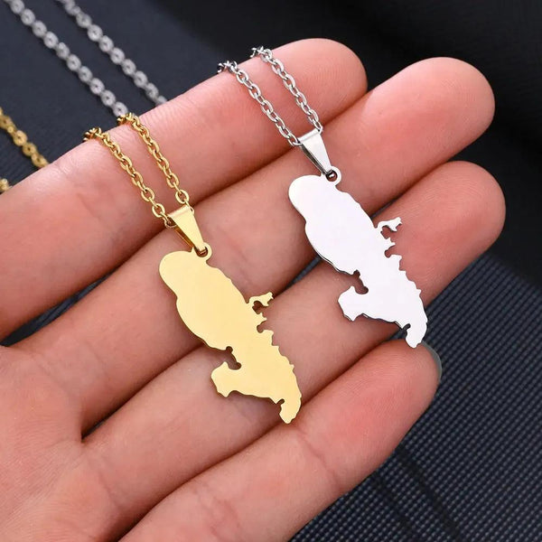 Martinique Map Necklace Collection