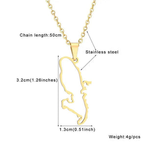 Martinique Map Necklace Collection