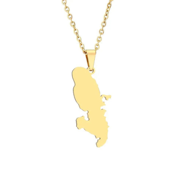 Martinique Map Necklace Collection