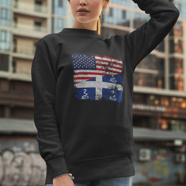 Martinique USA Flag Sweatshirt