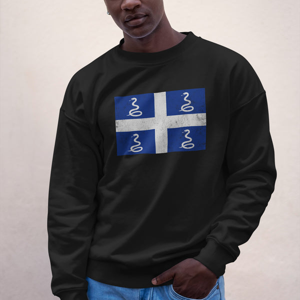 Martinique Flag Sweatshirt Black / S