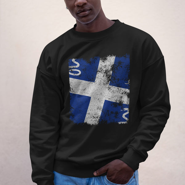 Martinique Flag Sweatshirt Black / S