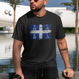 Martinique Flag T-Shirt Black / S