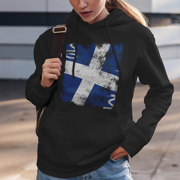 Martinique Flag Hoodie Black / S