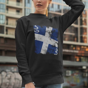 Martinique Flag Sweatshirt Black / S