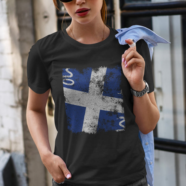 Martinique Flag T-Shirt Black / S